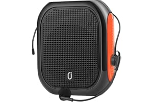 JYX Amplificatore vocale portatile con microfono cablato e cintura,Supporto sistema PA ricaricabile MP3,AUX in,REC per insegnamento,riunione,presentazione