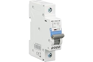 POPP® Interruptor Automático Magnetotérmico industrial CURVA C 1P 2P 3P + 6A 10A 16A 20A 25A 32A 40A 50A 63A (1P, 16A)