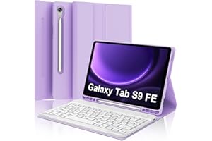 IVEOPPE Tastiera Samsung Galaxy Tab S9 FE/S10 FE 10.9"/S9 11", Cover Tastiera Italiana Bluetooth Rimovibile per Samsung Galaxy Tab S9 2023/S9 FE 2023/S10 FE 2025, Lavanda