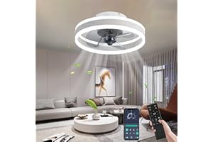 ‎YOCOMO YOCOMO Deckenventilator mit Beleuchtung Ventilator Deckenleuchte Leise Moderne led Deckenventilator Licht Mit Fernbedienung Timer Für Wohnzimmer Schlafzimmer Esszimmer