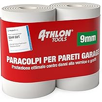 Froadp Paraurti Parcheggio - Fermaruote Con Strisce Riflettenti, Gomma, 60x12x10cm (1 Coppia) - Foto 5