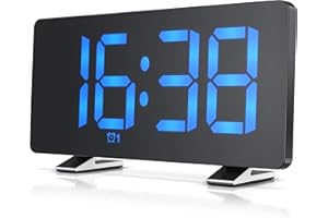 ‎CSL-COMPUTER CSL - Radiowecker digital - FM Wecker - LED Display mit 3 Helligkeiten und Autodimmer - große Zahlen - Radio mit 15 Speicherplätzen - 15 Lautstärkestufen - Snooze 5-60 min - USB-Netzteilkabel inkl.