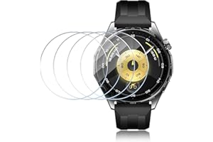 ELYCO Schutzfolie für HuaWei Watch GT 6/GT6 46MM für Panzerglas, 4 Stück 9H Härte Displayschutz mit Positionierhilfe, Bläschenfrei Schutz Folie, Anti-Kratzer/Anti-Fall Displayschutzfolie Schutzglas