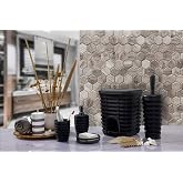 Primanova Palm 5 Li Banyo Seti, Plastik, Gri