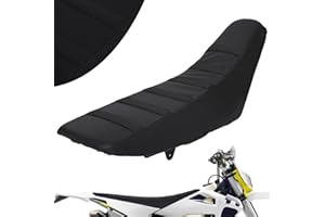 AnXin Universal-Motorrad-Sitzbezug, Gummi, weich, passend für die meisten Dirt Bikes, wie SX CRF, KXF, RM, YZ, YZF, KLX 125, 250, 150, 200, 250, 350, 450, Dirt Pit Bike, Off-Road, Schwarz
