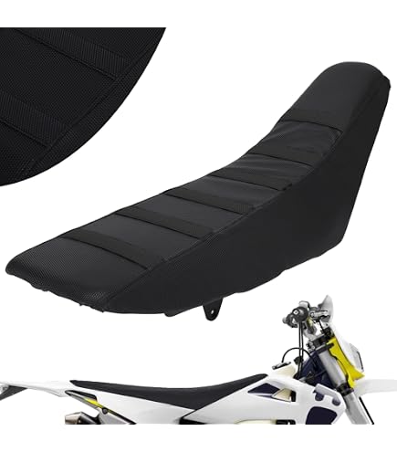 Housse De Selle Pour BMW F650 Funduro 1993-2000 - Cuir écologique Imperméable, Couleur Gris Foncé - Sur Mesure, Fait Main - 10