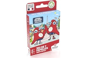 La Ducale - Jeu de 7 familles Mascotte Jeux Olympiques et Paralympiques Paris 2024 - Jeu de Cartes Enfant et Famille - à partir de 4 Ans - Fabriqué en France