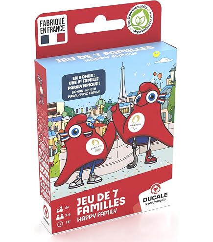 Doudou et Compagnie - Peluche Mascotte Officielle JO - Fabriquée En France - 30 cm - Jeux Olympiques Paris 2024 - Peluche Articulée Extra Douce - Forme Bonnet Phrygien - Cadeau Naissance - JO2405