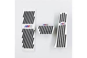 DFGSDRDY Cubierta del Pedal del Freno del Acelerador de aleación de Aluminio del Coche, para la Serie BMW 2 3 x1 M3 E39 E46 E87 E84 E90 E91 E92 AT/MT Accesorios para automóviles de Freno