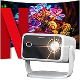 Portronics Beem 560 Smart Android Projector, HD 1080P, Angle Adjustable Design, in-Built Apps, Auto Keystone,Screen Mirroring