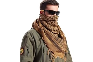 FREE SOLDIER Foulard écharpe Militaire Shemagh Tactique désert Keffiyeh avec Tassel 43 x 43 Pouces