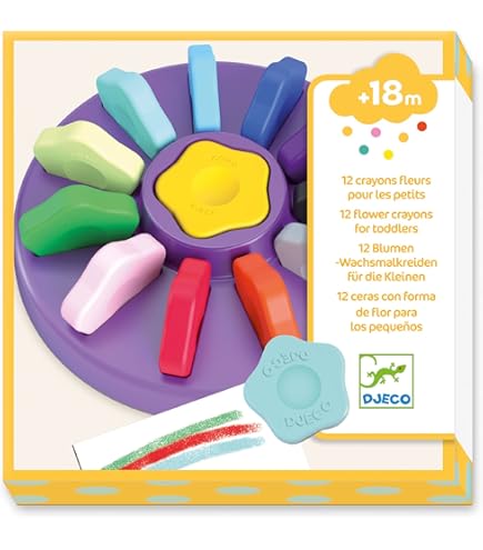 Djeco 6 Colouring Foam Dot Markers - Pearly - View #9