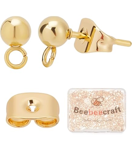 Beebeecraft 1 Doos 1,52M 5 Meter Sieraden Maken Ketting 18K Verguld 6mm Ovale Dikke Schakel Halsketting Paperclip Kettingen met 20Stks Kreeft Klauw Gespen 50Stks Springringen voor Armband Maken