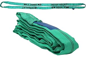 HEDEF HALAT 2 Tonnen 2000kg 5 Meter 2t 5m Rundschlinge Bandschlinge Rundschlingen Krangurt Hebeband Hebegurt Schlupp Kranschlinge