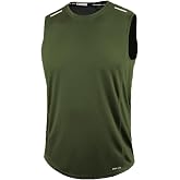 Ghassy Co. Men's Moisture Absorber Quick Dry Athletic Technical Performance Athlete Zero Arm T-shirt GYM 108
