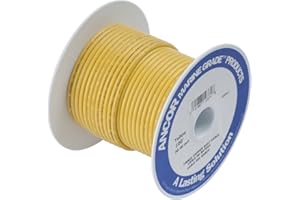 Ancor Marine Grade Primary Wire and Battery Cable (Yellow, 100 Feet, 16 AWG)