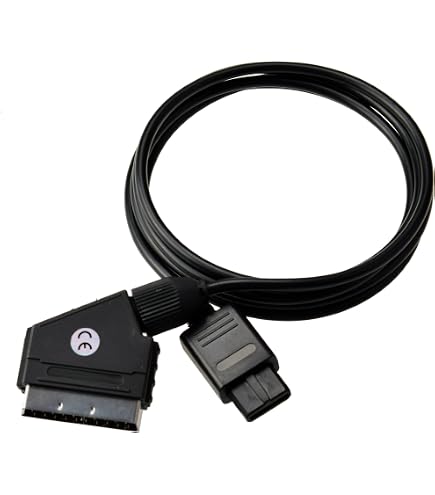 Cavo RGB Scart Per PlayStation PS1 PS2 PS3, Con Uscita Audio Separata, Lunghezza 2 Metri, Qualità Immagine Superiore