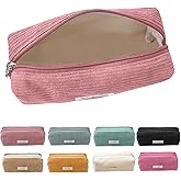 Electri-HQ Pencil Case, 8 Colours, Pencil Case, Corduroy Case, School Pencil Case, 1 Compartment, Large Capacity Pencil Case,