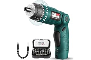 NEU MASTER Electric Screwdriver, 2000mAh Cordless Screwdriver with Pivoting Handle, 6+1 Torque Setting,30pcs Bits,LED Light,Ideal for Home Office DIY Project