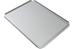 LEHRMANN GMBH LEHRMANN Bandeja Perforada 52,5 x 32,5 cm Bandeja de Horno Bandeja de Pizza Bandeja de Tarta para Horno Compatible con/reemplazo para Neff Bosch Siemens