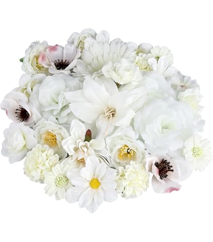 50 stuks kunstbloemen, kunstbloemen, kunstbloemen, 6 cm, kleurrijke kunstbloemen, zijden bloemhoofden, decoratie voor tuin, bruiloft, feest, huis, doe-het-zelf knutselen, scrapbooking