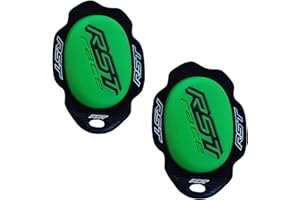 RST 1921 TPU Knee Sliders Road Racing Sports Track Motorcycle Motorbike Knee Sliders (Green)