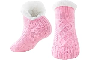 Niorasen Skarpety Kapciowe Damskie Męskie, Grube Puszyste Skarpety Antypoślizgowe, Ciepłe Zimowe Dla Pań Dziewcząt, Prezenty Dla Kobiet Do Domu, EU 36-44