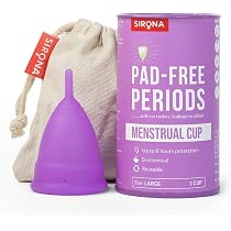 Sirona Reusable Menstrual Cup for Women with Pouch | Ultra Soft ...
