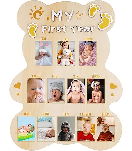 Baby Fotolijst Mijn Eerste Jaar Foto 12 Maanden Al... – Grandado