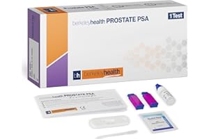 Berkeley Health Prostate Self Test Kit - Home PSA Self Check Set - Easy to Follow, Fast & 92% Accurate Diagnosis - 1 Pack