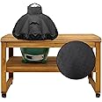 KAMaster 29" Kamado Dome Grill Cover for Large Big Green Egg Cover On Tables Or Islands or Kamado Classic Joe in Built-in Or Island,Big Green Egg Accessories Waterproof Outdoor Grill Cover Black