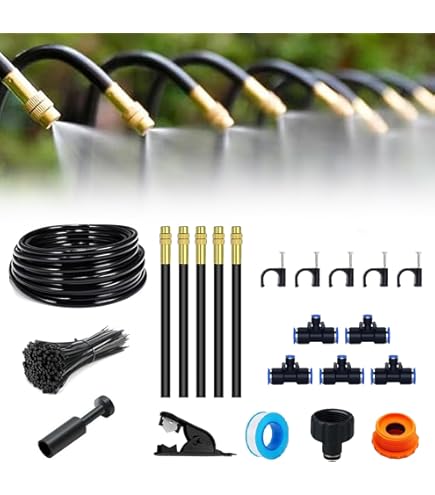 Kit di irrigazione a goccia, sistema di irrigazione automatico da 60 m