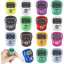Contatore Digitale Ad Anello GARVALON Ricaricabile – Clicker Manuale Per Dita Per Sport, Nuoto, Maglia E Meditazione