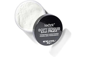 Technic Soft Focus Translucent Loose Powder - Silky & Lightweight Matte Fixing Face Powder - Absorb Oil, Remove Shine, Set Makeup And Hide Imperfections & Fine Lines - 20g
