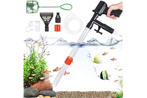 Ledeak Limpiador de Grava para Acuario, Kit Limpiador de Acuario Limpiador Multifuncional Cambiadores de Agua para Acuarios Limpiador de Peceras, Aspirador Acuario para Lavado de Arena Cambio de Agua