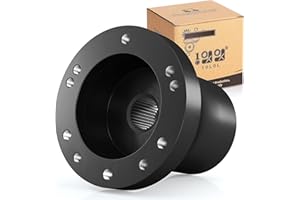 10L0L Volante o adattatore per carrello da golf, generico per la maggior parte dei carrelli da golf EZGO Club Car Yamaha (Adattatore volante per Club Car DS-Nero)