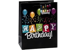 TSI Sac cadeau Série ANNIVERSAIRE, lot de 3, taille : moyenne (23 x 18 x 10 cm), N° d'art. 84014-6