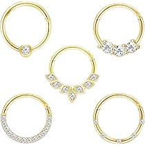 9 Pièces De Bijoux De Piercing Pour Cartilage - Boucles D'oreilles Hélix, Tragus, Labret En Acier Chirurgical - Style Mauvais œil, Papillon, Fleur Cz
