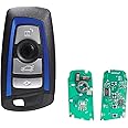 868MHZ Blue For BMW 4 Buttons Smart Key Fob For BMW Series 5 6 7 X3 X4 F6 F9 F11 F12 F13 F25 F26 Remote For BDC/CAS4/CAS4+FEM