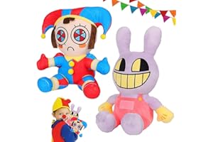 YISKY Amazing Digitals Circus Peluche de Juguete, 2 Piezas Digital Circus Peluche Muñeca, Juguete De Payaso De Peluche, Circo Digital Plushie, Digital Circus Plush Toy, Regalos para Niños y Niñas