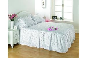Musbury Cottage Style Rose Bud Floral Quilted Fitted Double Bedpread
