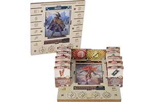 CZYY Jotl - Lot de 2 organiseurs de jeu en contreplaqué de bouleau avec capteurs HP et XP - Gain de place sur votre table - Idéal pour les mâchoires du lion