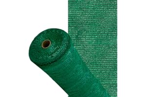 SATURNIA Malla Sombreo Rollo 1,0 x 10 Metros, Reduce Radiación, Protección Jardín y Terraza, Regula Temperatura, Color Verde Claro