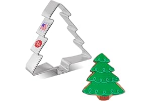 Ann Clark Cookie Cutters Cortador de galletas árbol de Navidad - 10,2 cm - Acero fabricado en EE. UU.