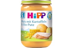 ‎HIPP Hipp Mais mit Kartoffelpüree und Bio-Pute, 6er Pack (6 x 190g)