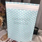 Mavi Beyaz Puantiyeli Hediye Torbası Bantlı Hediye Paketi Blue Gift Packet, Doğum G&uuml;n&uuml; Parti 25x30 Cm - 2 Adet (Mavi)