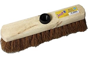 ROZENBAL BALAI COCO 28 CM MONTURE BOIS DOUILLE A VIS SORTIE FIBRES 75 MM