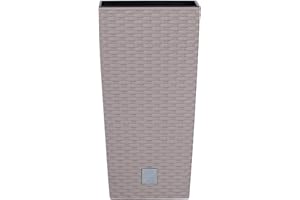 PROSPERPLAST Prosper Plast drts325 – 7529u 32,5 x 32,5 x 61 cm Rato Cuadrado Maceta – Mocca