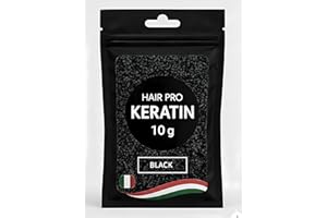 HAIRPRO EXTENSION HairPro Granuli di Colla alla Cheratina Italiana – Nero #1 | 10g per Extension Capelli e Tecniche di Fusione I-Tip