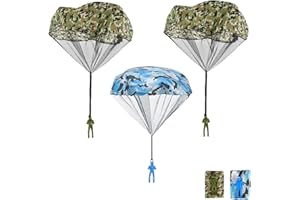 YXINSYUAN 3 Pcs Parachute Toys for Kids,Camping Toys Army Toy for Boys Soldiers Men,Army Man Children'S Outside Play Set Beach Outdoor Game Kit Mini Parachutes Children Adults Funny Birthday Gifts Party Playset